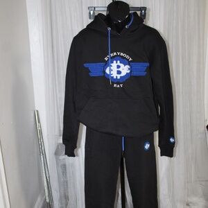 Everybody Eats fleece hoodie-and-jogger set